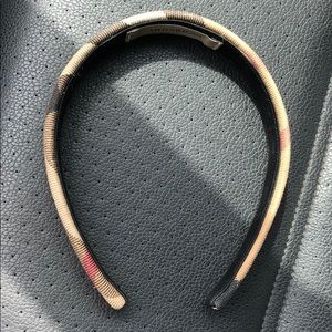 Burberry classic plaid headband